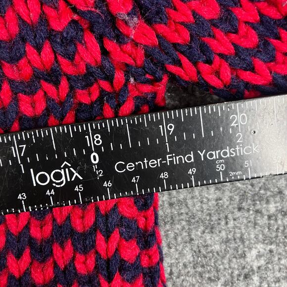 Rogers Peet Company Mens Small Red Navy Australia 100% Wool Sweater Vintage Knit - Picture 4 of 7